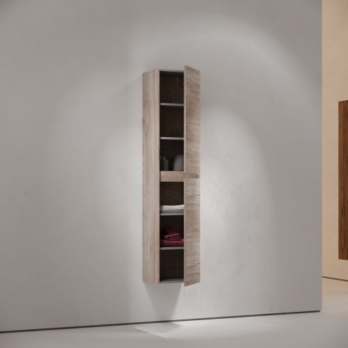 Шкаф-пенал Sancos Libra PLB35EG 35х30х160 подвесной цвет дуб галифакс натуральный - фото 3